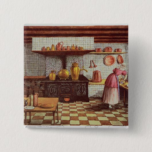 Badge Carré 5 Cm Cuisine de l'hôtel St.Lucas (Devant)