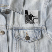Badge Carré 5 Cm Cuisinier de Thomas (En situation)
