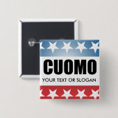 BADGE CARRÉ 5 CM CUOMO 2010 (Devant & derrière)