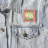 Badge Carré 5 Cm Cupcake Mating Tree Hugger (En situation)