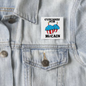 Badge Carré 5 Cm Cupcakes pour McCain (En situation)