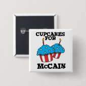 Badge Carré 5 Cm Cupcakes pour McCain (Devant & derrière)