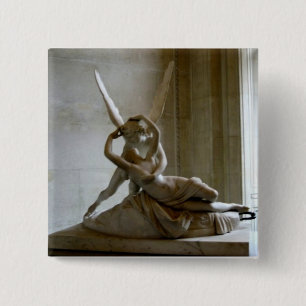 Badge Carré 5 Cm Cupidon + Psyché