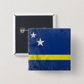 Badge Carré 5 Cm Curaçao (Devant & derrière)