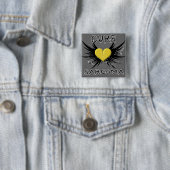 Badge Carré 5 Cm Cure Sarcoma (En situation)