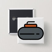 Badge Carré 5 Cm curling (Devant & derrière)