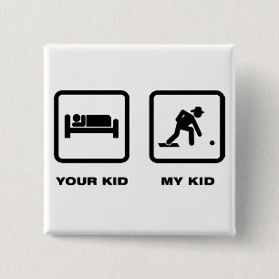 Badge Carré 5 Cm Cuvette de pelouse