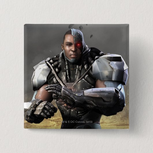 Badge Carré 5 Cm Cyborg (Devant)