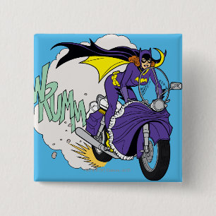 Badge Carré 5 Cm Cycle Batgirl