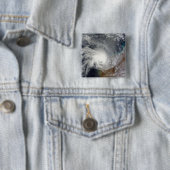 Badge Carré 5 Cm Cyclone tropical Carlos (En situation)