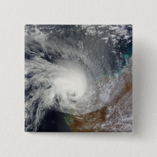 Badge Carré 5 Cm Cyclone tropical Carlos