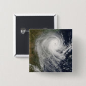 Badge Carré 5 Cm Cyclone tropical Favio au Mozambique (Devant & derrière)