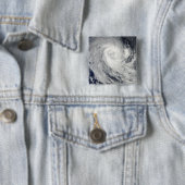 Badge Carré 5 Cm Cyclone tropical Imani (En situation)