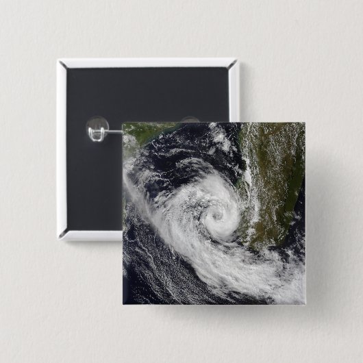 Badge Carré 5 Cm Cyclone tropical Izilda (Devant & derrière)