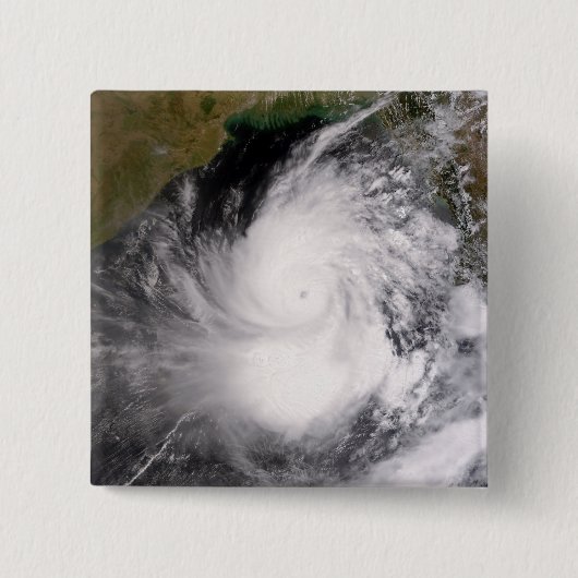 Badge Carré 5 Cm Cyclone tropical Nargis (Devant)