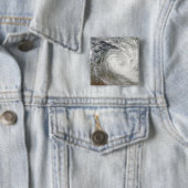 Badge Carré 5 Cm Cyclone tropical Paul sur Australie 2 (En situation)