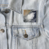 Badge Carré 5 Cm Cyclone tropical Phet dans la mer d'Oman (En situation)
