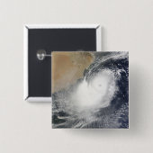 Badge Carré 5 Cm Cyclone tropical Phet dans la mer d'Oman (Devant & derrière)