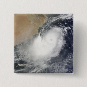 Badge Carré 5 Cm Cyclone tropical Phet en Mer d'Oman