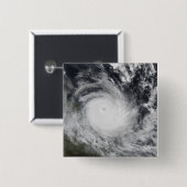 Badge Carré 5 Cm Cyclone tropical sévère Hamish (Devant & derrière)