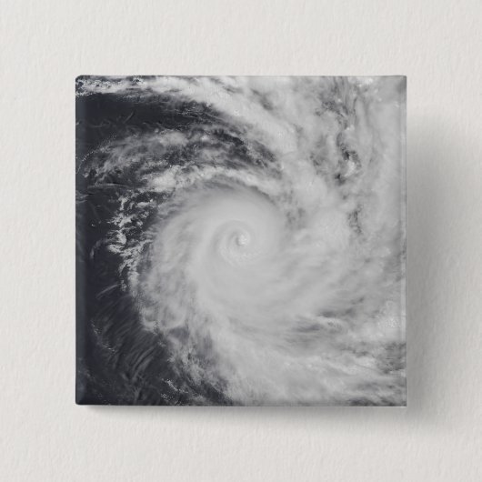 Badge Carré 5 Cm Cyclone Zoe dans l'océan Pacifique Sud (Devant)