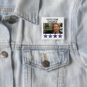 Badge Carré 5 Cm Cynthia Nixon 2018 (En situation)