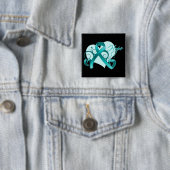 Badge Carré 5 Cm Cystite interstitielle (En situation)