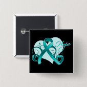 Badge Carré 5 Cm Cystite interstitielle (Devant & derrière)