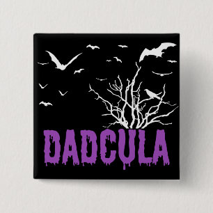 Badge Carré 5 Cm Dadcula Purple Driple Police Flying Bats