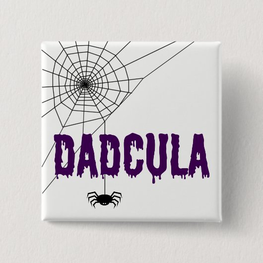 Badge Carré 5 Cm Dadcula Purple Driple Police Spider Web (Devant)