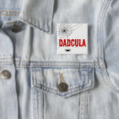 Badge Carré 5 Cm Dadcula Red Driving Police Spider Web (En situation)