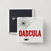 Badge Carré 5 Cm Dadcula Red Driving Police Spider Web (Devant & derrière)