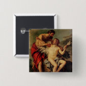 Badge Carré 5 Cm Daedalus attachant les ailes d'Icare, c.1754 (Devant & derrière)