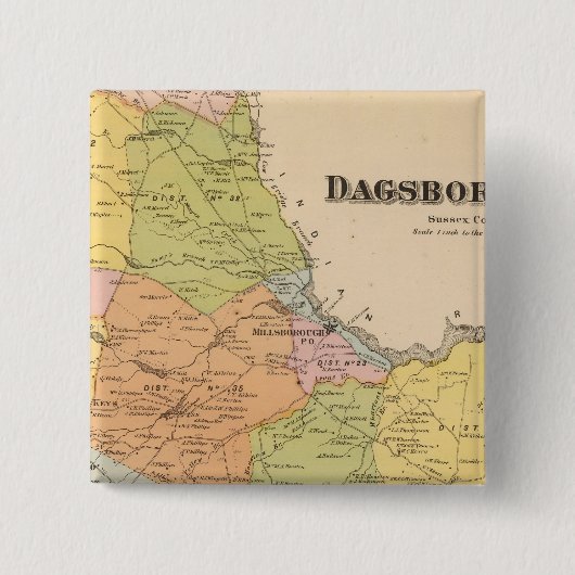 Badge Carré 5 Cm Dagsborough (Devant)