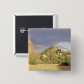 Badge Carré 5 Cm d'Aiguilhe de Saint Michel, le Rocher (Devant & derrière)