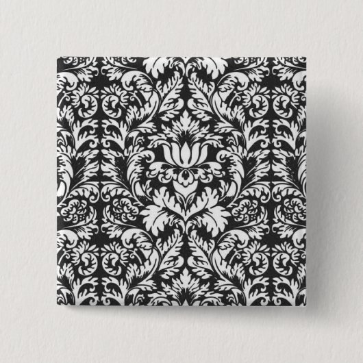 Badge Carré 5 Cm Damask Lace Brocade Classic Wallpaper (Devant)