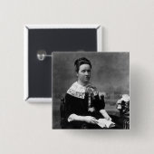 Badge Carré 5 Cm Dame Millicent Fawcett, c.1880 (Devant & derrière)