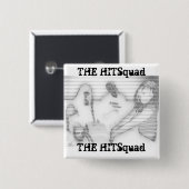 Badge Carré 5 Cm Dames de Hitsquad : Gris (Devant & derrière)