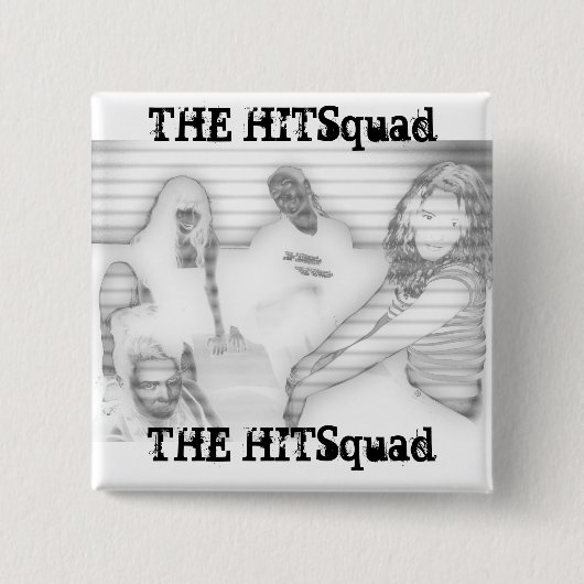Badge Carré 5 Cm Dames de Hitsquad : Gris (Devant)