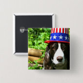 Badge Carré 5 Cm Dandy de griffonnage de Hankie (Devant & derrière)