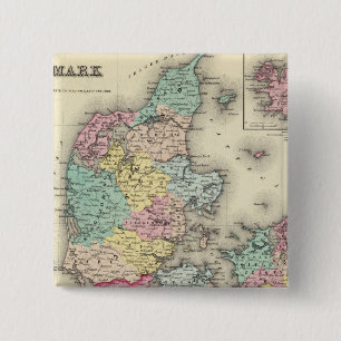 Badge Carré 5 Cm Danemark 11