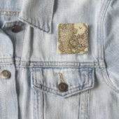 Badge Carré 5 Cm Danemark 11 (En situation)
