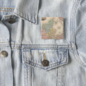 Badge Carré 5 Cm Danemark 2 (En situation)
