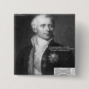 Badge Carré 5 Cm Daniel Bernoulli Véritable Physique Citation Cadea