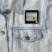 Badge Carré 5 Cm Dans le continuum de temps d'espace d'ur (En situation)