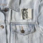 Badge Carré 5 Cm Dans le vent I (En situation)