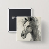 Badge Carré 5 Cm Dans le vent II (Devant & derrière)