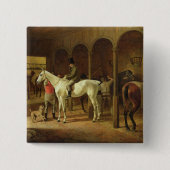 Badge Carré 5 Cm Dans une écurie (Devant)