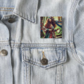 BADGE CARRÉ 5 CM DANSANT GITAN (En situation)