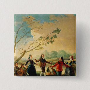 Badge Carré 5 Cm Danse de Francisco Jose de Goya y Lucientes sur